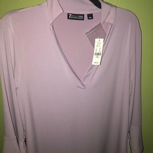 Lavender Blouse with bell cuffs